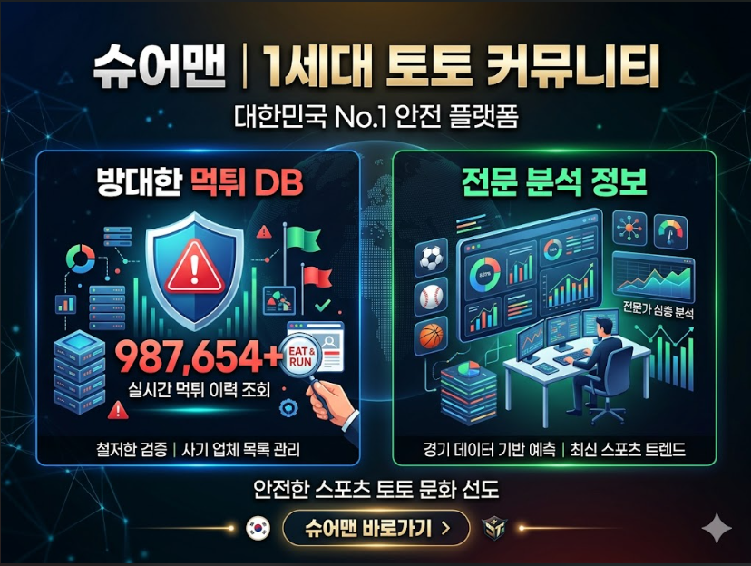 먹튀검증커뮤니티 슈어맨